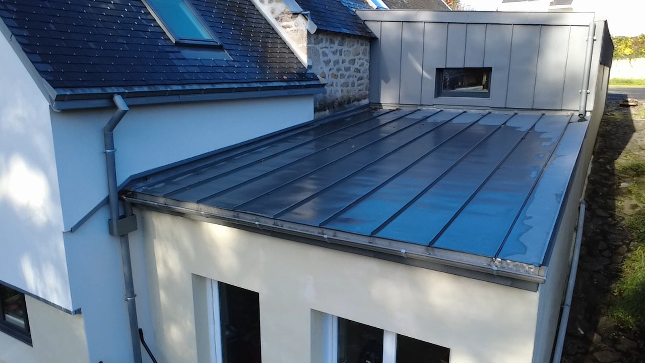 Toiture zinc et bardage à Loctudy